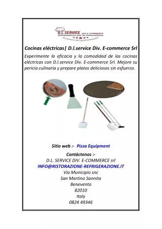 cocinas el ctricas d l service div e commerce srl