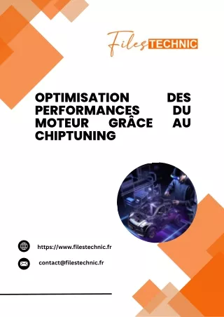 Optimisation des performances du moteur grâce au Chiptuning