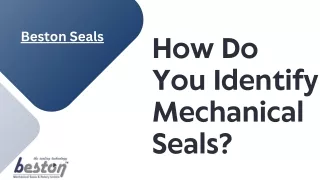 How Do You Identify Mechanical Seals? - Beston Seals