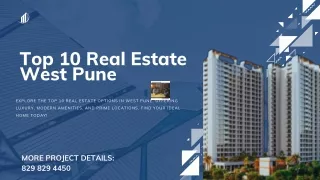 Top 10 Real Estate West Pune