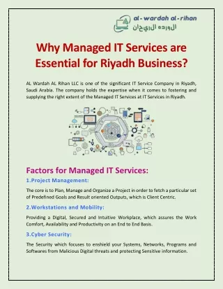 Why Managed IT Services are Essential for Riyadh Business?