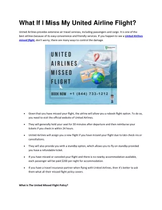 What If I Miss My United Airline Flight