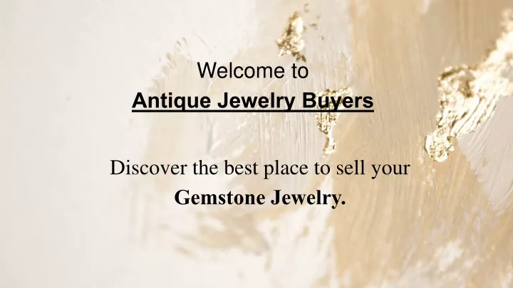 welcome to antique jewelry buyers