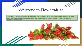 Celebrate Mother's Day with Stunning Flowers from Flowers4usa