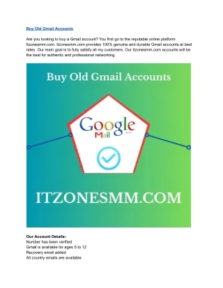 Buy Gmail Accounts-100% Safe USA, UK old, Fast Delivery