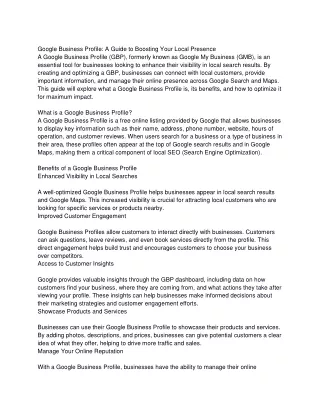 google business profile a guide to boosting your