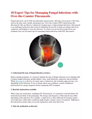 10 Expert Tips for Managing Fungal Infections with Over ..