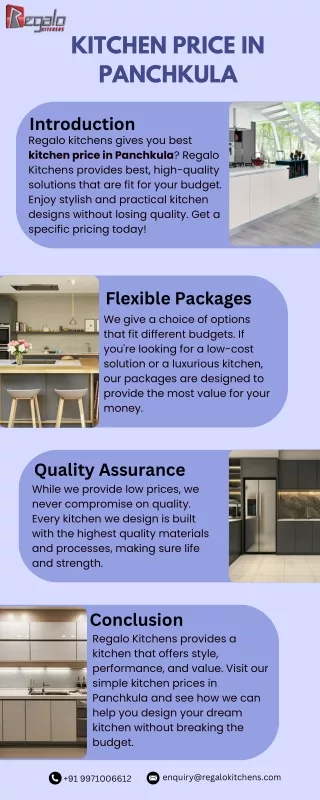 kitchen price in panchkula