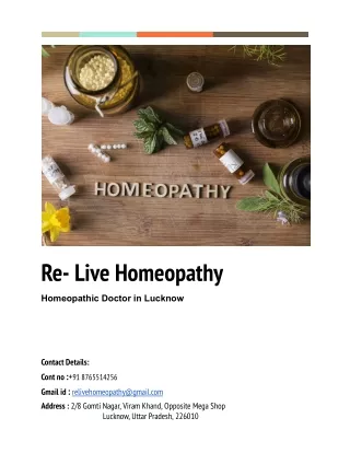 Homeopathic Doctor in Lucknow