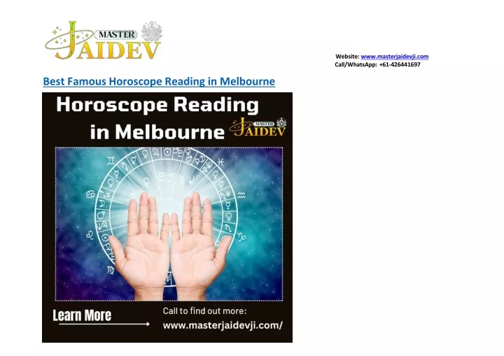 PPT Best Famous Horoscope Reading in Melbourne PowerPoint Presentation ID13535431