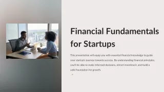 financial fundamentals for startups