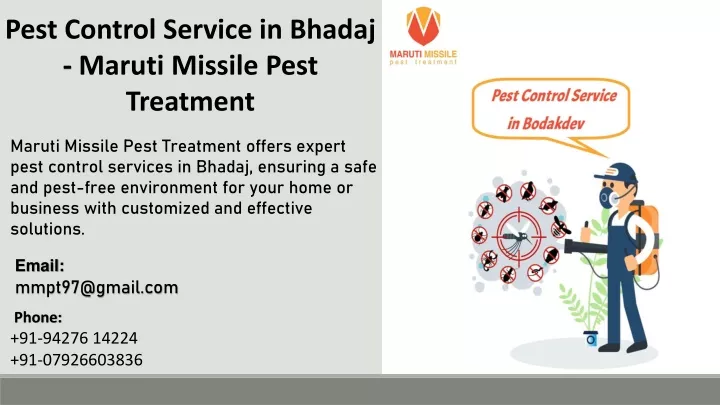 pest control service in bhadaj maruti missile