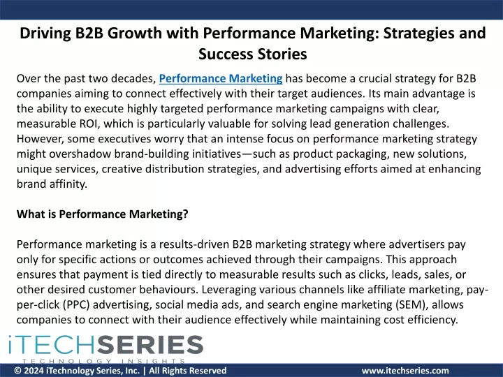 driving b2b growth with performance marketing