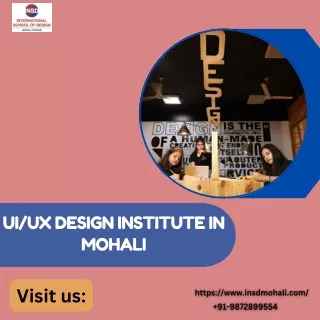 Top UI/UX Design Institute in Mohali