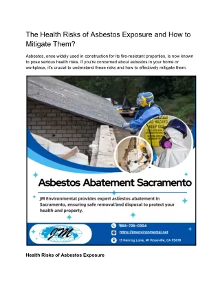 the health risks of asbestos exposure