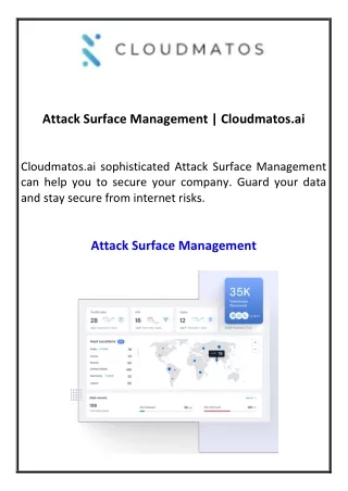 Attack Surface Management  Cloudmatos.ai