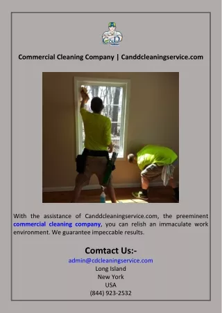 Commercial Cleaning Company Canddcleaningservice.com