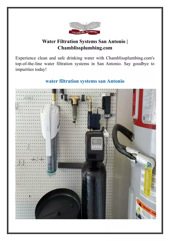 water filtration systems san antonio