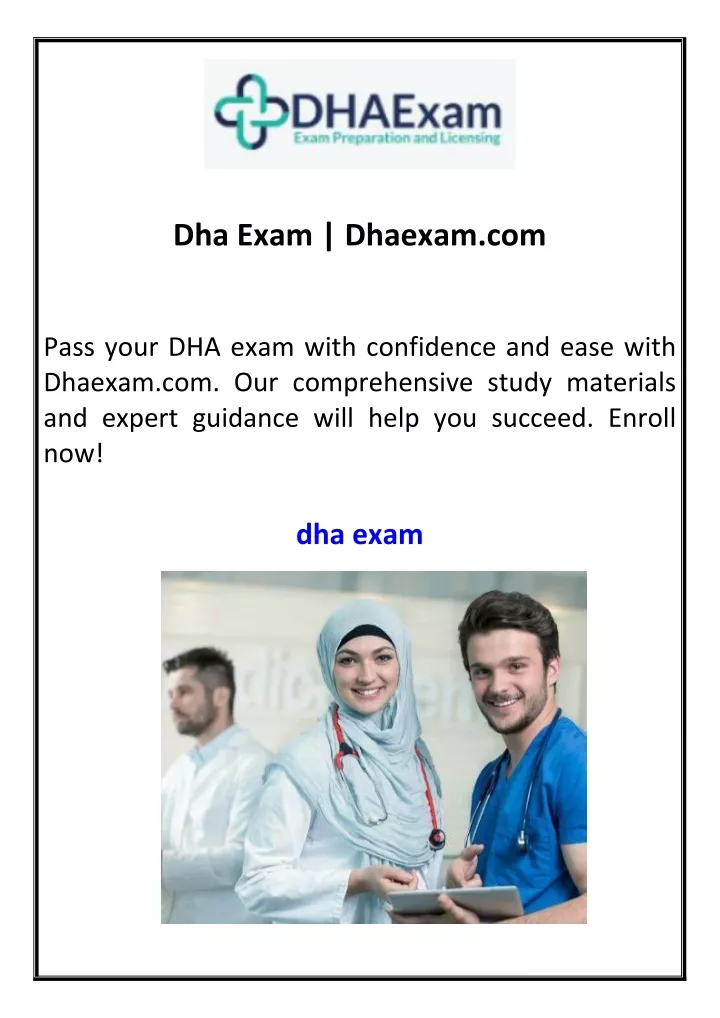 dha exam dhaexam com