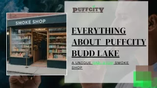 Everything About PuffCity Budd Lake