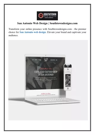 san antonio web design southtowndesigns