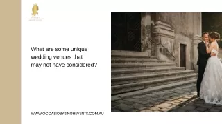 What are some unique wedding venues that I may not have considered