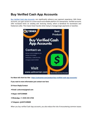 Buy Verified Cash App Accounts