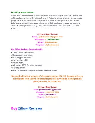 Zillow Agent Reviews