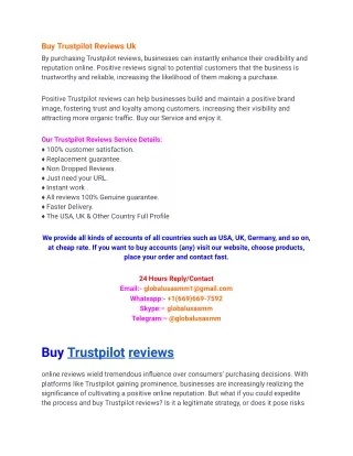 buy trustpilot reviews uk by purchasing