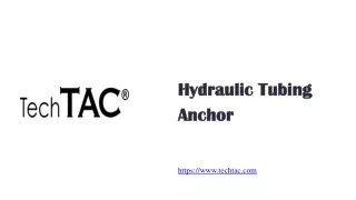Hydraulic Tubing Anchor - www.techtac.com