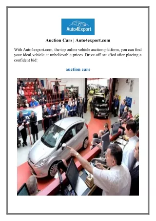 Auction Cars | Auto4export.com