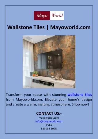 Wallstone Tiles  Mayoworld.com