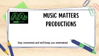music matters productions