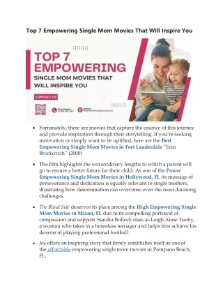 Top 7 Empowering Single Mom Movies That Will Inspire You