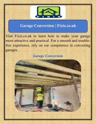 Garage Conversion    Fixiz.co.uk