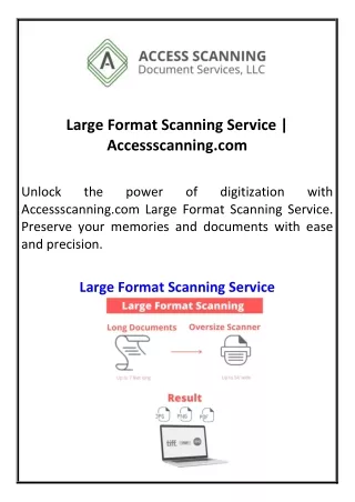 large format scanning service accessscanning com