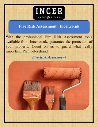 Fire Risk Assessment   Incer.co.uk