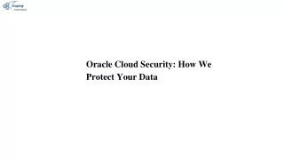 oracle cloud security how we protect your data