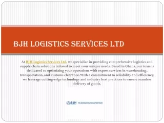 BJH Logistics Services Ltd