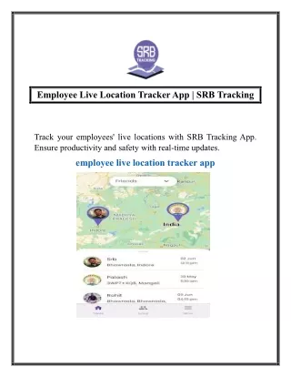 employee live location tracker app srb tracking