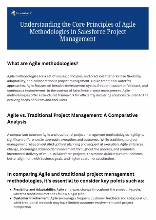 understanding the core principles of agile