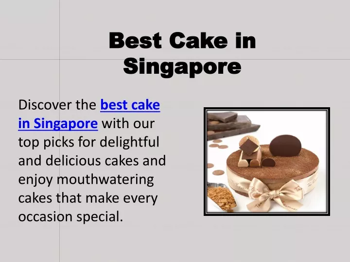 best cake in singapore