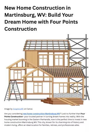 New Home Construction in Martinsburg, WV Build Your Dream Home with Four Points Construction