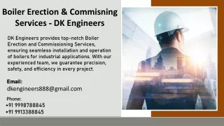 boiler erection commisning services dk engineers