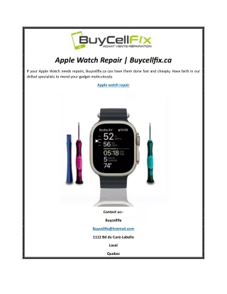 apple watch repair buycellfix ca