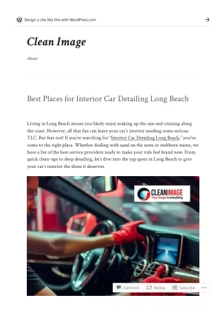 Best Places for Interior Car Detailing Long Beach