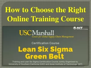 How to Choose the Right Online Training Course