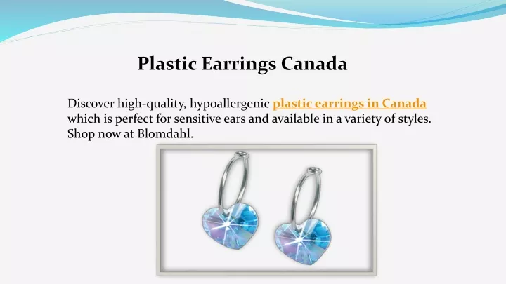 plastic earrings canada