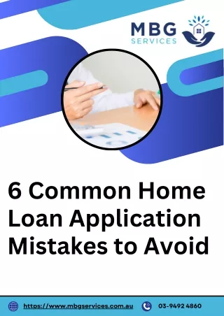 6 common home loan application mistakes to avoid