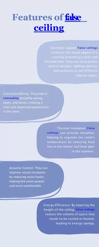 False ceilings